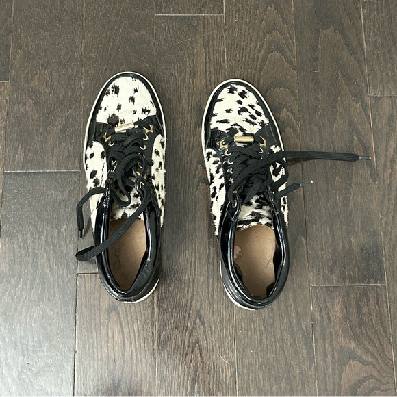 Jimmy Choo Patent Leather Ponyhair Sneakers Size 6 - Picture 2 of 9